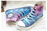 Gradient Galaxy Canvas High Shoes